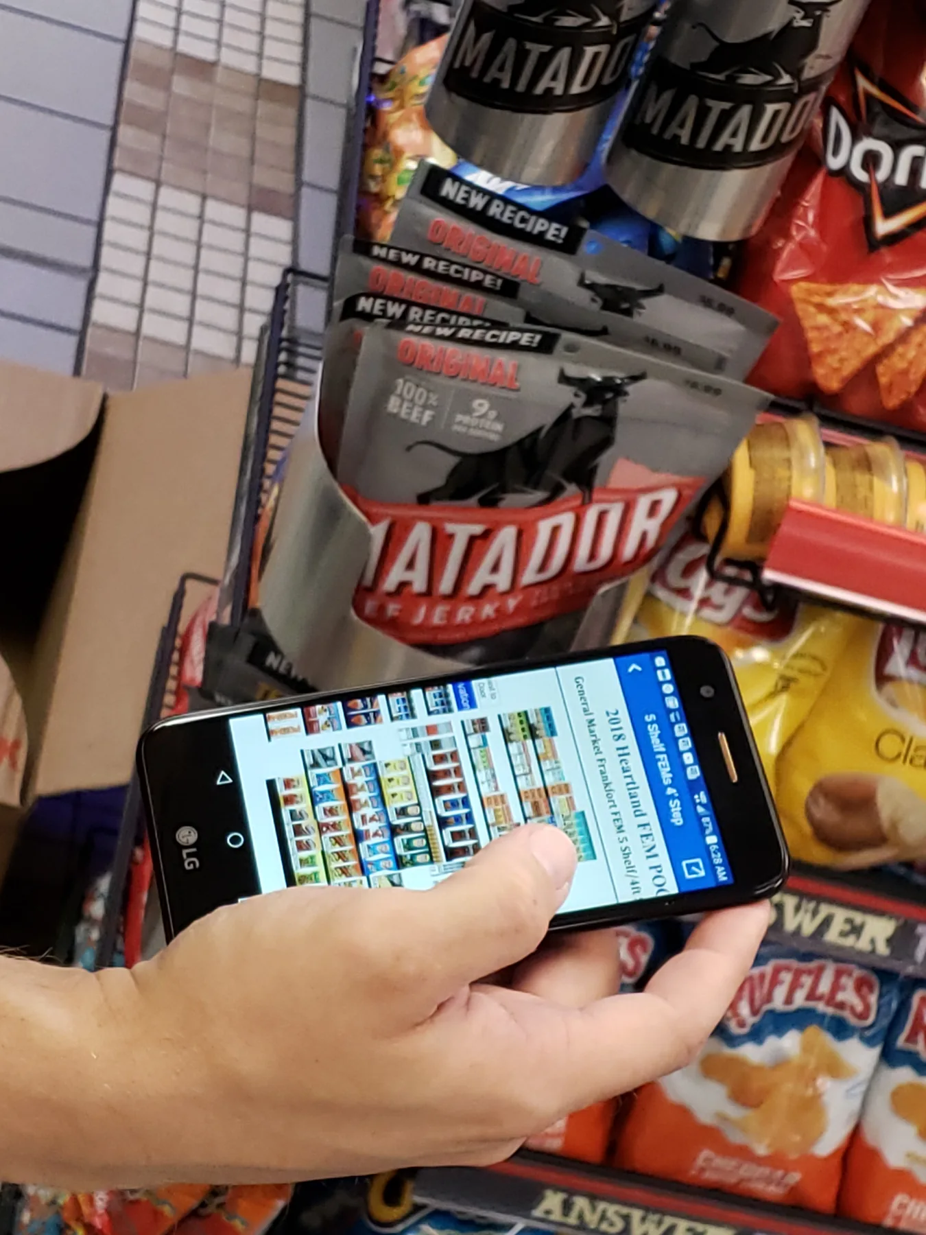 Documented customer journey for delivery drivers — a large printed map showing the ordered stops of a driver's day, the apps and workarounds used at each stop, and the pain points and time costs recorded during the field study.